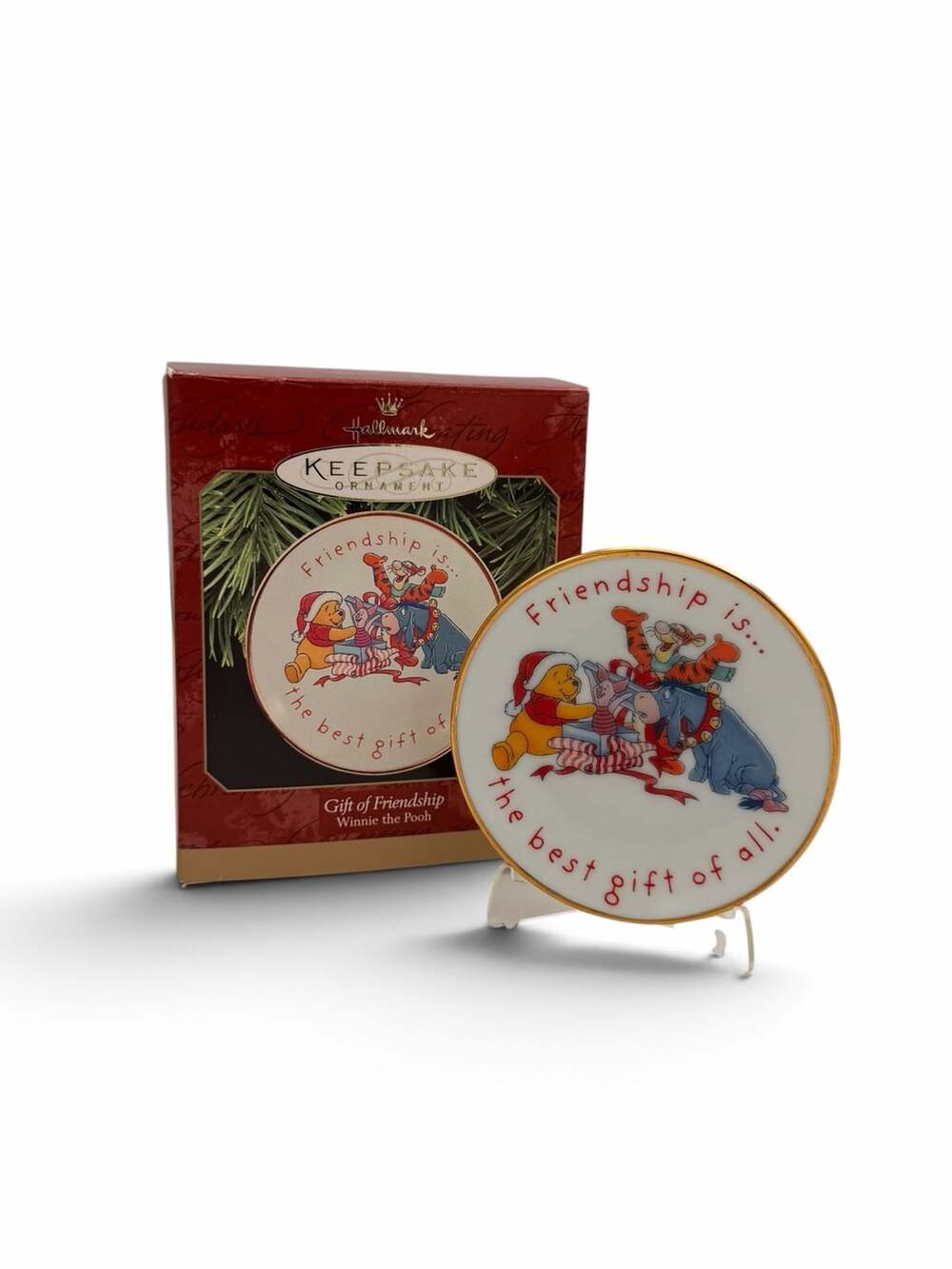 Hallmark 1997 Winnie The Pooh Gift Of Friendship Porcelain Plate